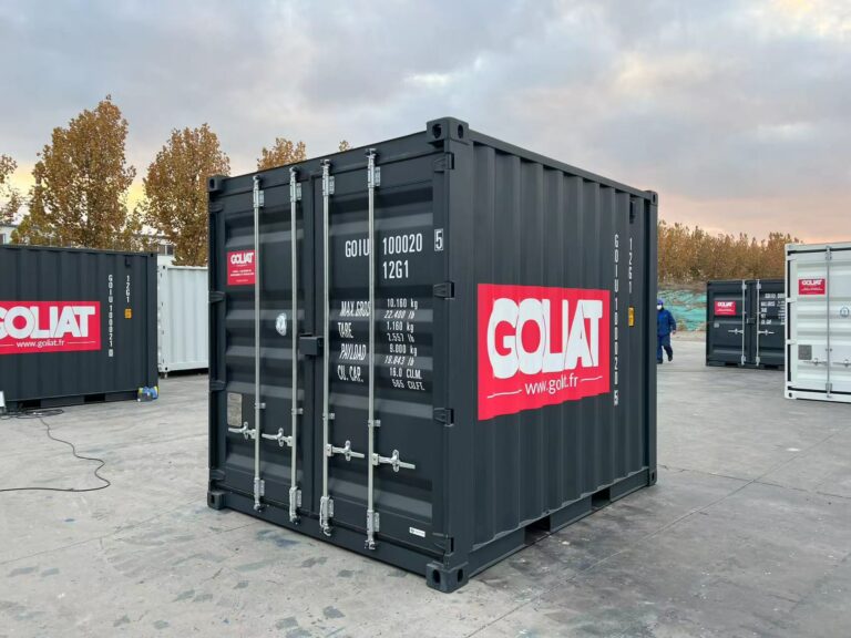 le conteneur maritime - conteneur 10 pieds - conteneur 20 et 40 pieds aussi disponibles chez GOLIAT Containers